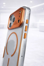 Metal Clear Case With Magsafe For iPhone