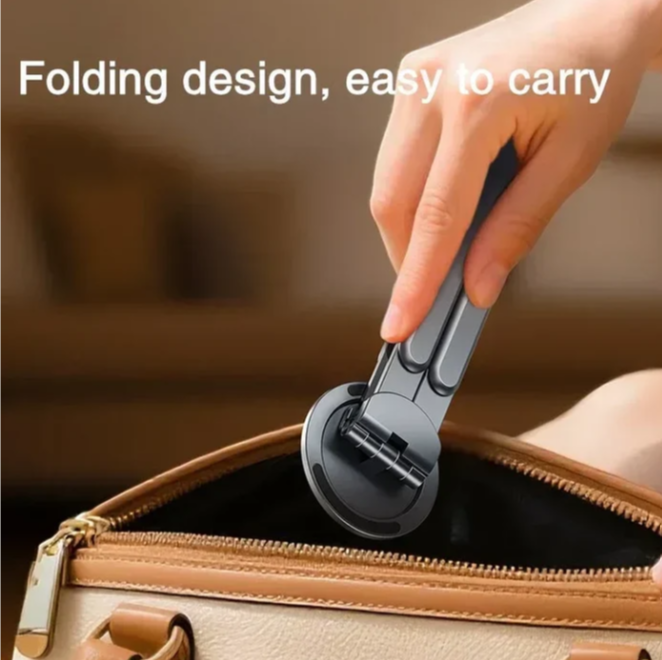 RECCI RM05 Foldable Laptop Stand – 180° Adjustable Metal Stand