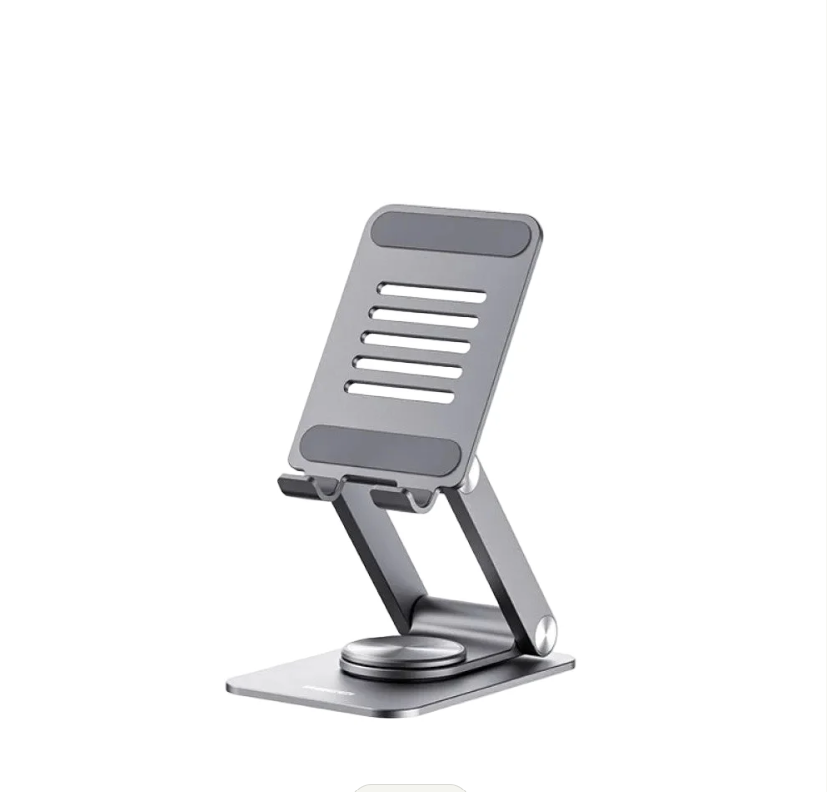 RECCI RHO-M15 Foldable Phone & Tablet Stand – 360° Rotating Aluminum