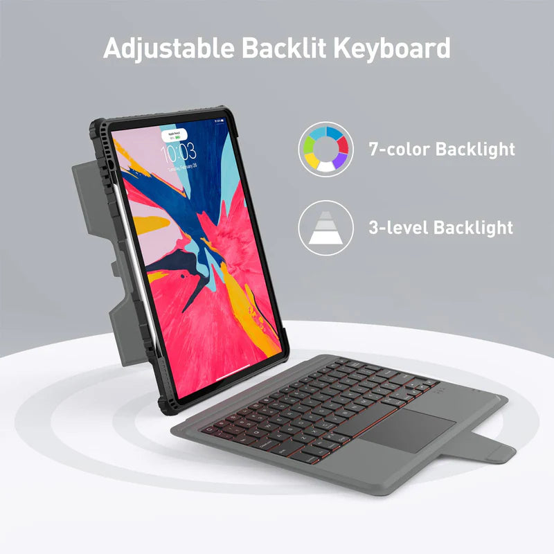 nillkin Bumper Combo Backlit Keyboard Case For IPad 10 / 10.9 (A16 ) Arabic/ English