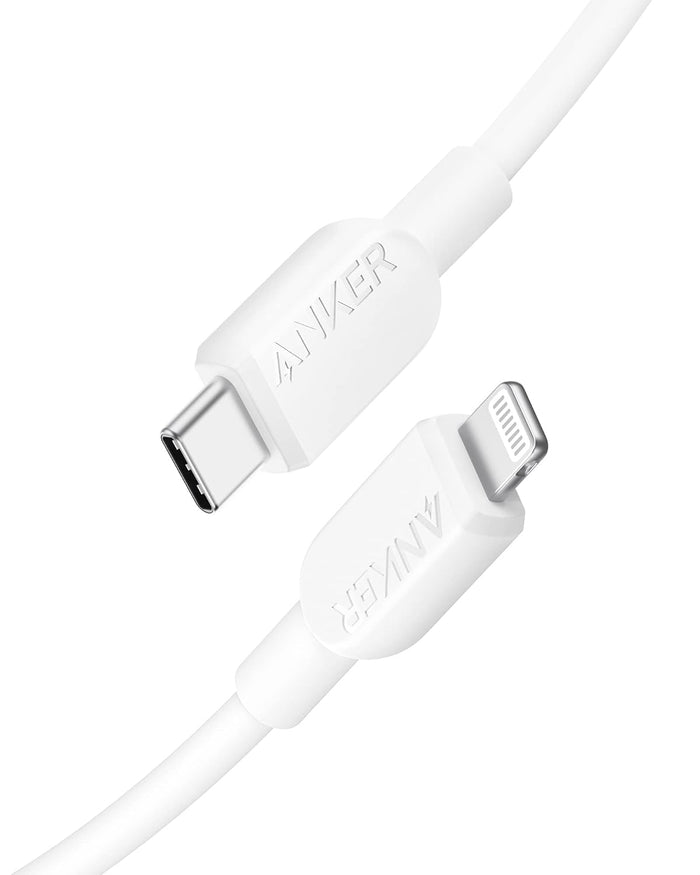 كابل أنكر من USB-C إلى Lightning بطول 90 سم - أبيض