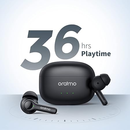 Oraimo FreePods 3 True Wireless Earbuds, 4-Mic ENC, 36H Playtime (OEB-E104D)