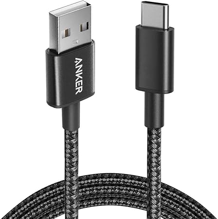 Anker USB-A to USB-C Cable 6ft (1.8m) Braided, Fast Charging