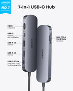 Anker Nano USB-C Hub (7-in-1, 4K HDMI) | A83D20A1