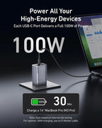 Anker Prime Charger (100W, 3 Ports, GaN) | A2688