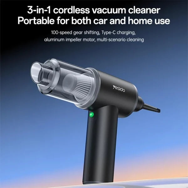 Yesido VC15 3-in-1 Cordless Vacuum Cleaner – Vacuum, Blower & Inflator
