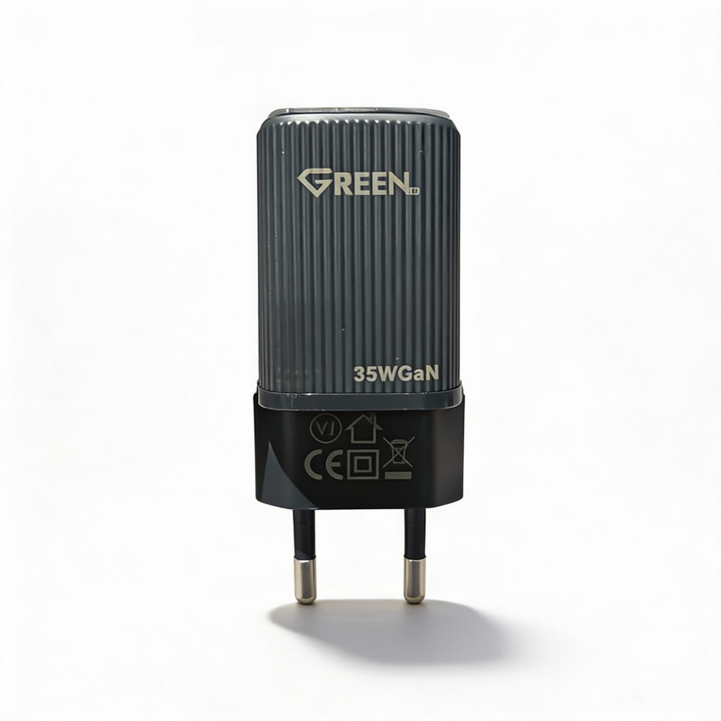 GREEN GE-NO35 dual port 35w fast charger Black | 1 year Warranty