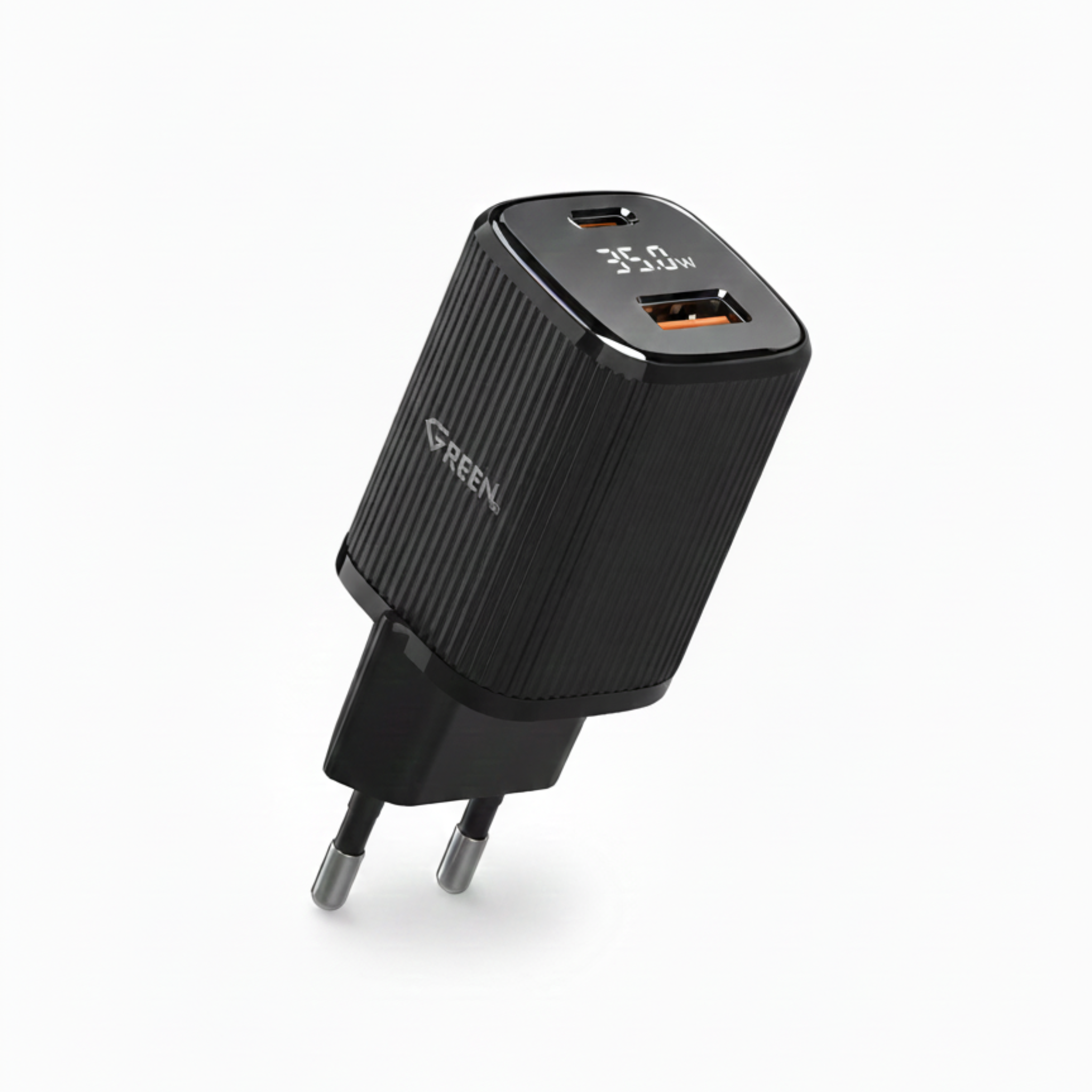 GREEN GE-NO35 dual port 35w fast charger Black | 1 year Warranty