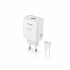 شاحن GREEN فائق السرعة بتقنية VOOC بقوة 80 واط مع كابل - أبيض