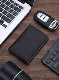 Triple Fold Leather MagSafe Wallet Card Holder