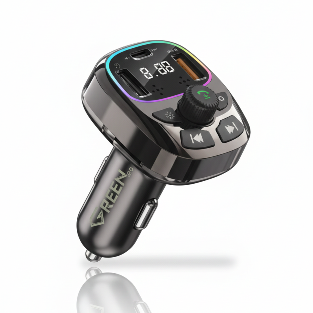 GREEN GE-Y085 55W LED MP3 Car Charger | 1 Year warranty