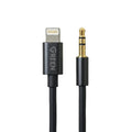 GREEN 3.5MM to Lightning Audio Cable Black | 1 year warranty