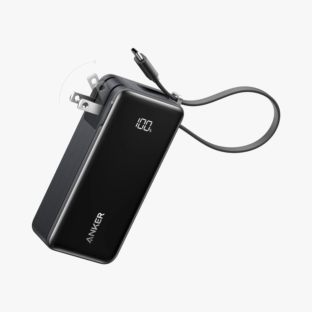 Anker Power Bank (10K, Fusion, Built-In Cable) | A1637111