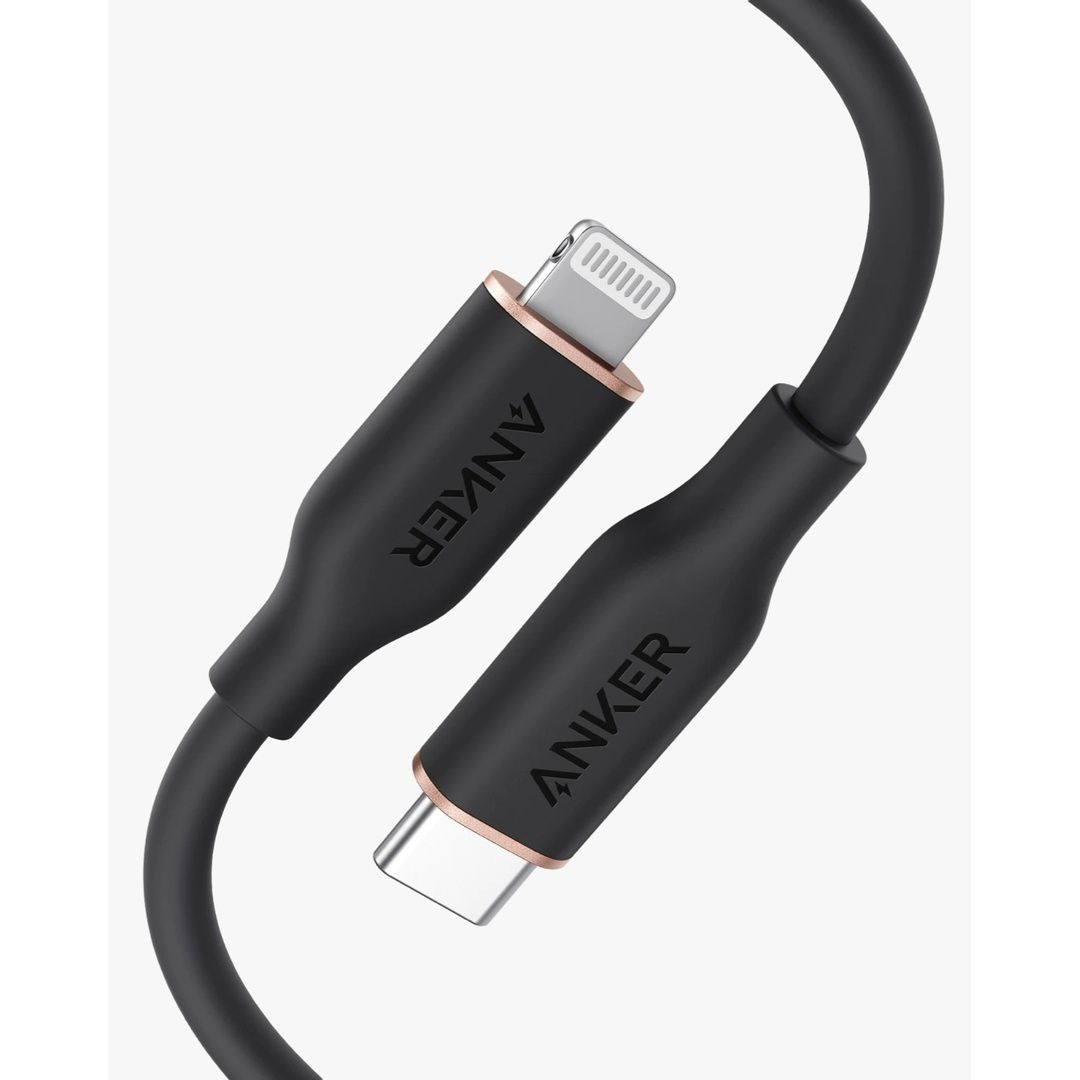Anker 641 USB-C to Lightning Cable (Flow, 3 ft Silicone) | A8662011