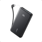 Anker Zolo Power Bank 10,000mAH 22.5W Built-In USB-C Cable - Black | A110EH11