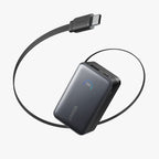 Anker Nano Power Bank (10K, 45W, Built-In Retractable USB-C Cable) | A1638011