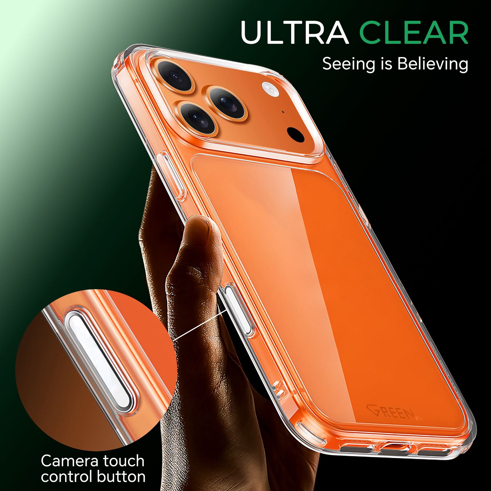 Green  iPhone 17 Series Package Box ( Screen Privacy + Screen Clear + Cover + Lens + Back Screen )