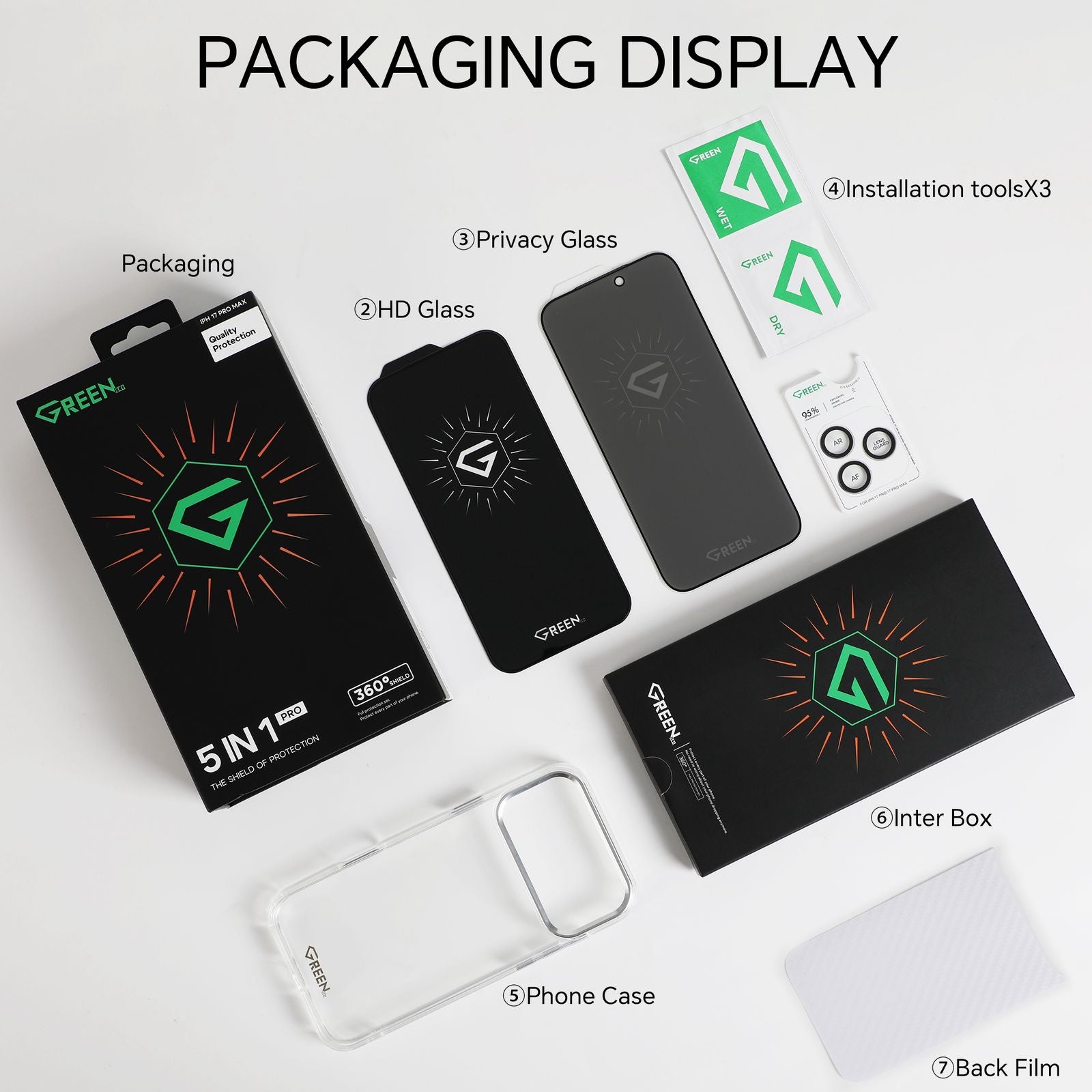 Green packaging display
