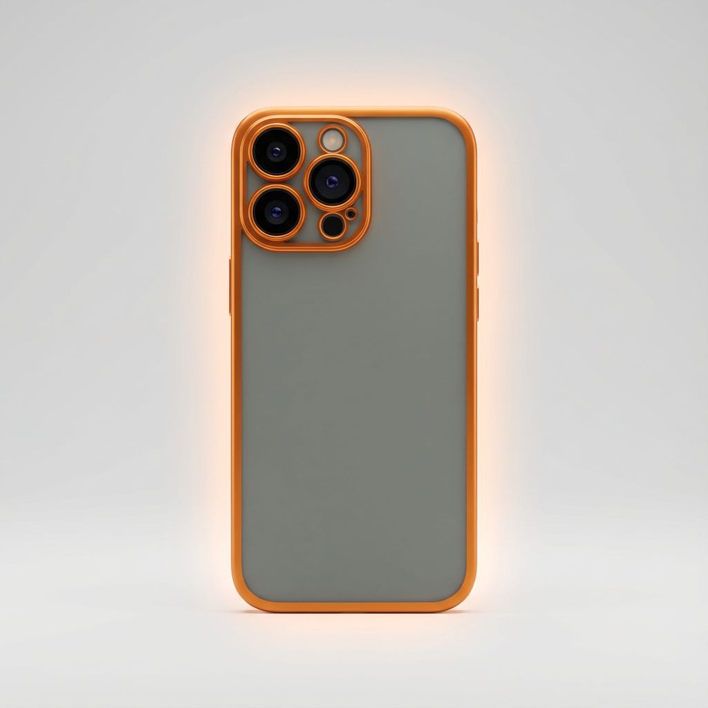 Color Frame Case With Camera Lens Protection