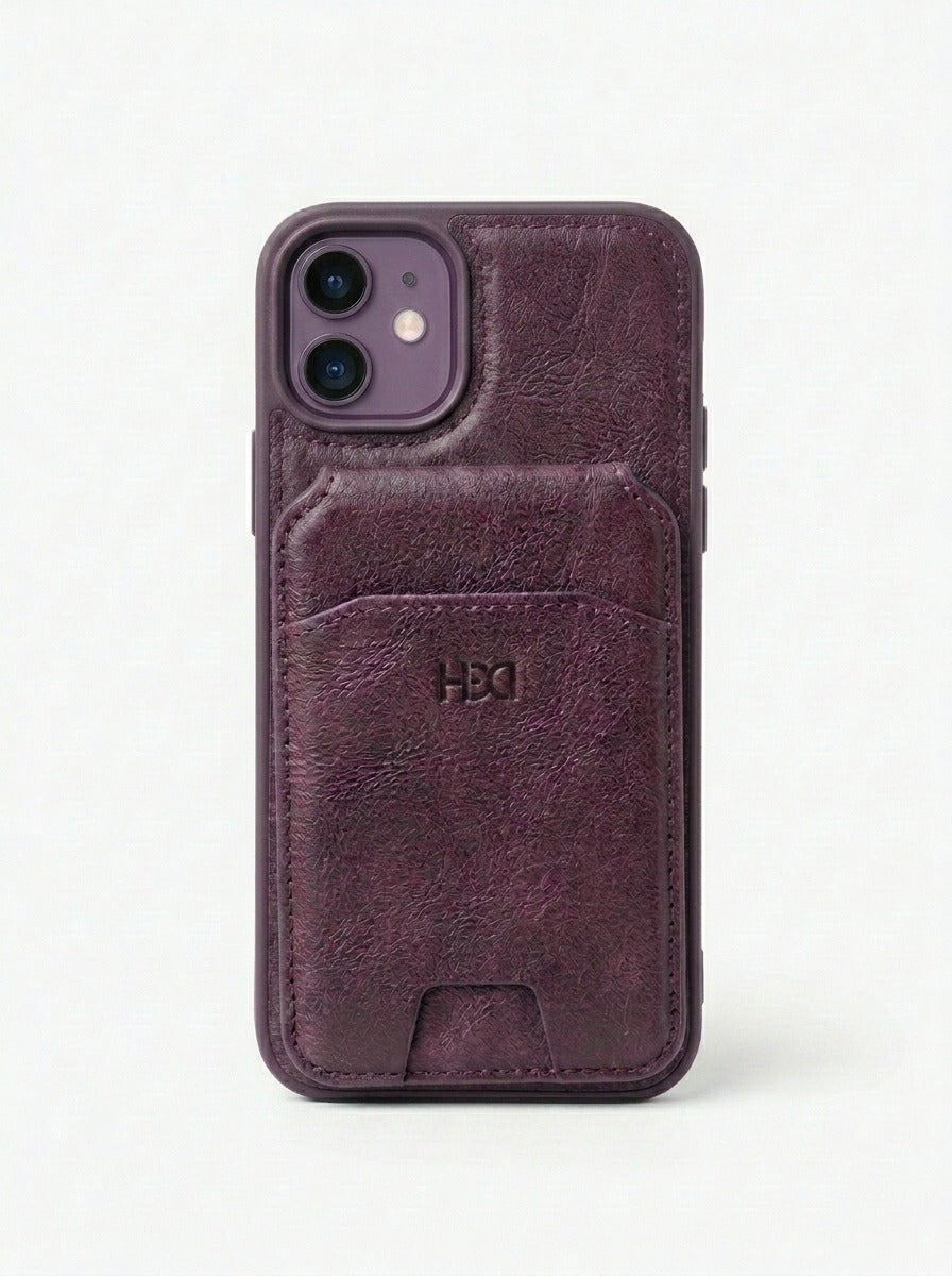 Leather case with wallet and Mag Safe