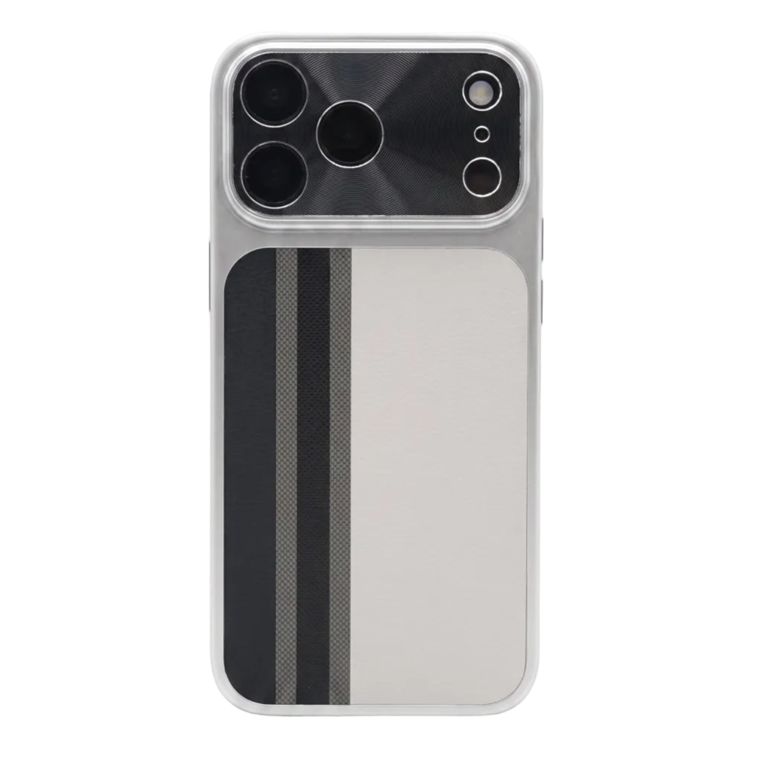 Silicone case with a leather blend