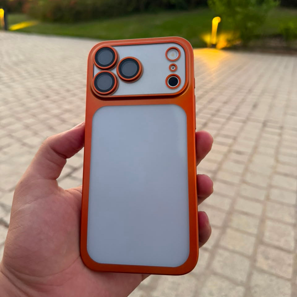 Color Frame Case With Camera Lens Protection