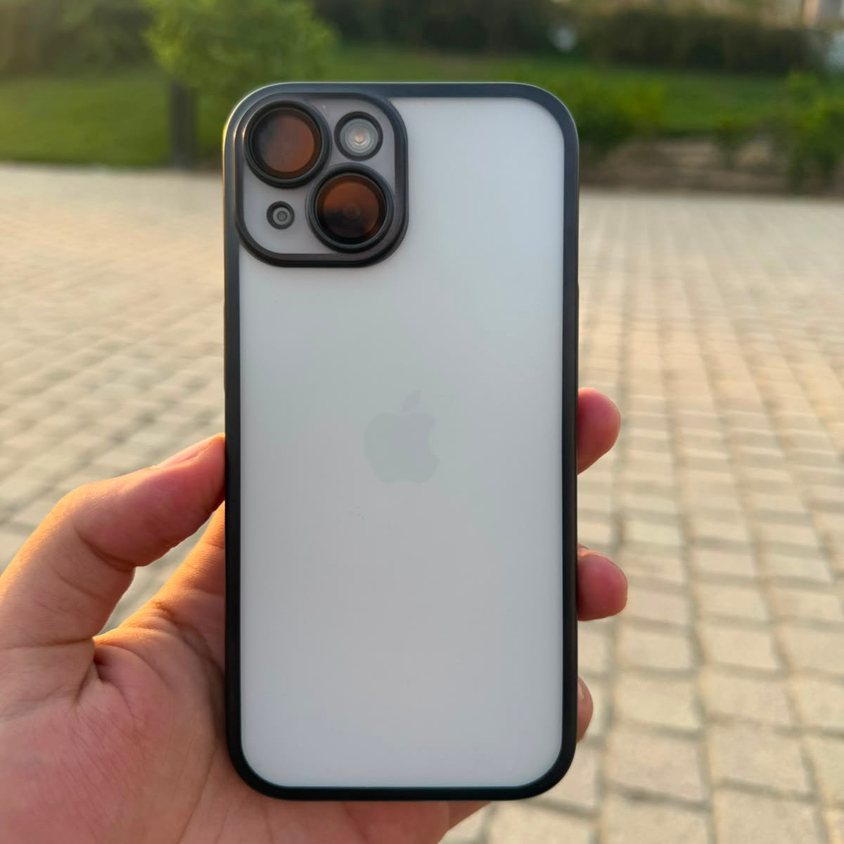 Color Frame Case With Camera Lens Protection
