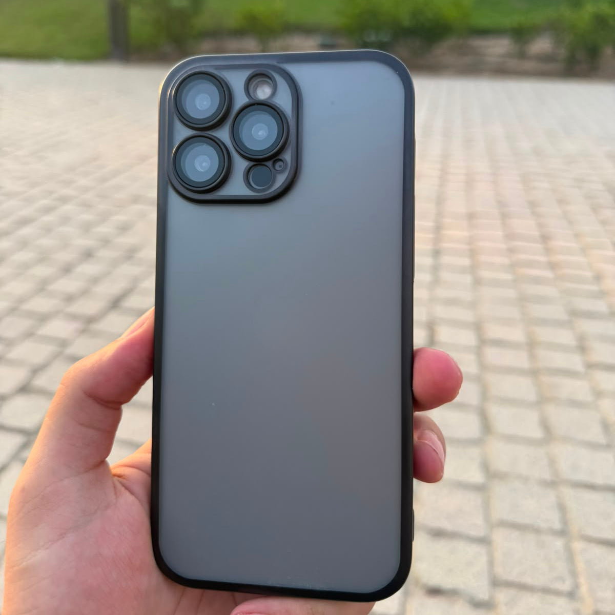 Color Frame Case With Camera Lens Protection