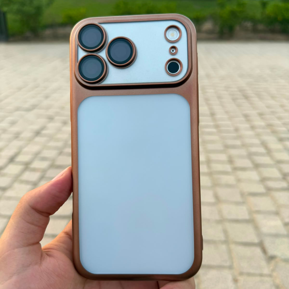 Color Frame Case With Camera Lens Protection