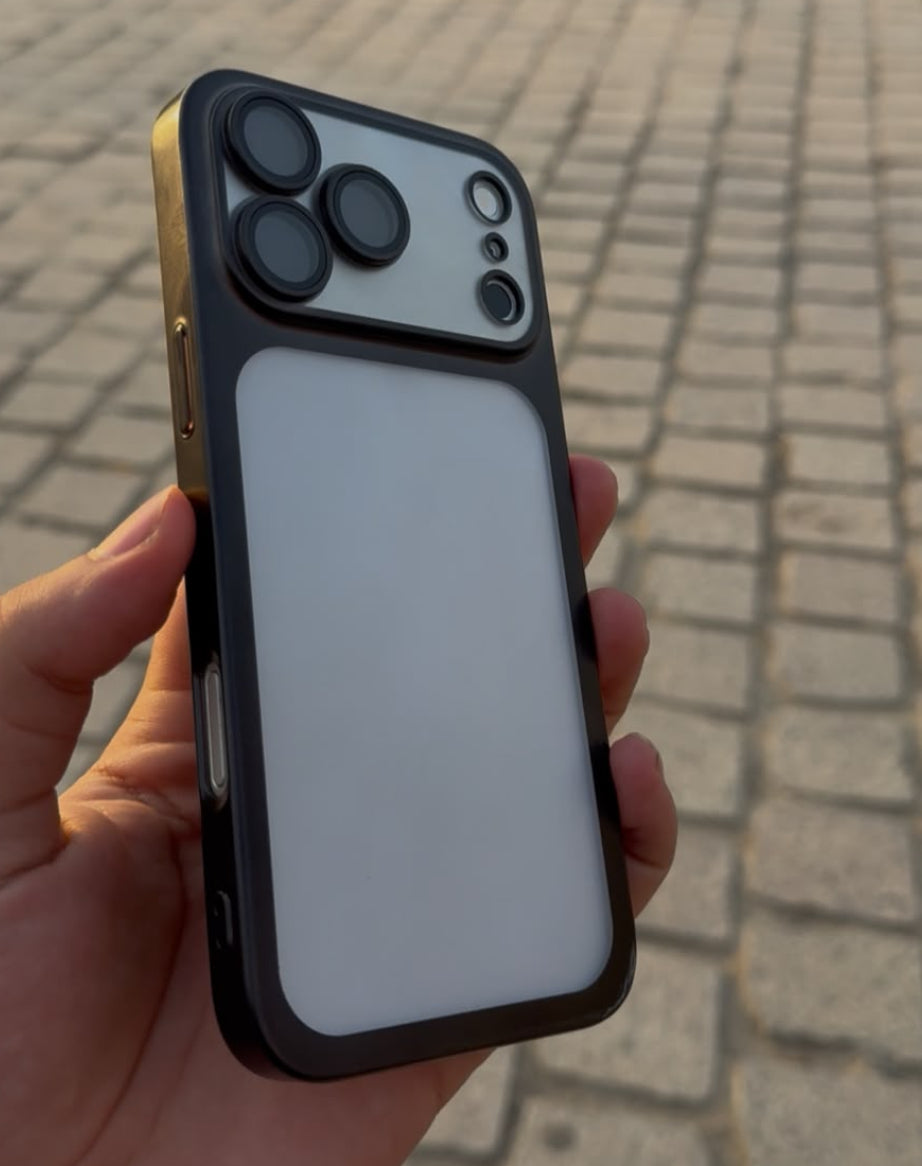 Color Frame Case With Camera Lens Protection