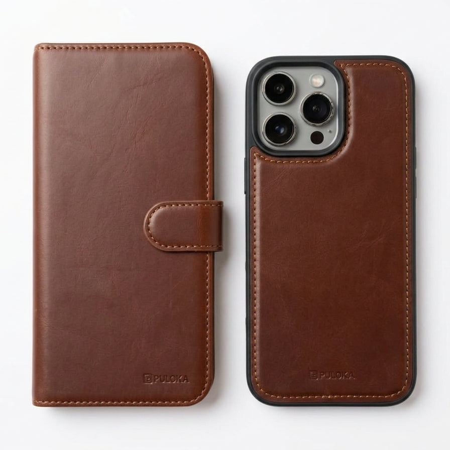 Front and back cover with an internal wallet