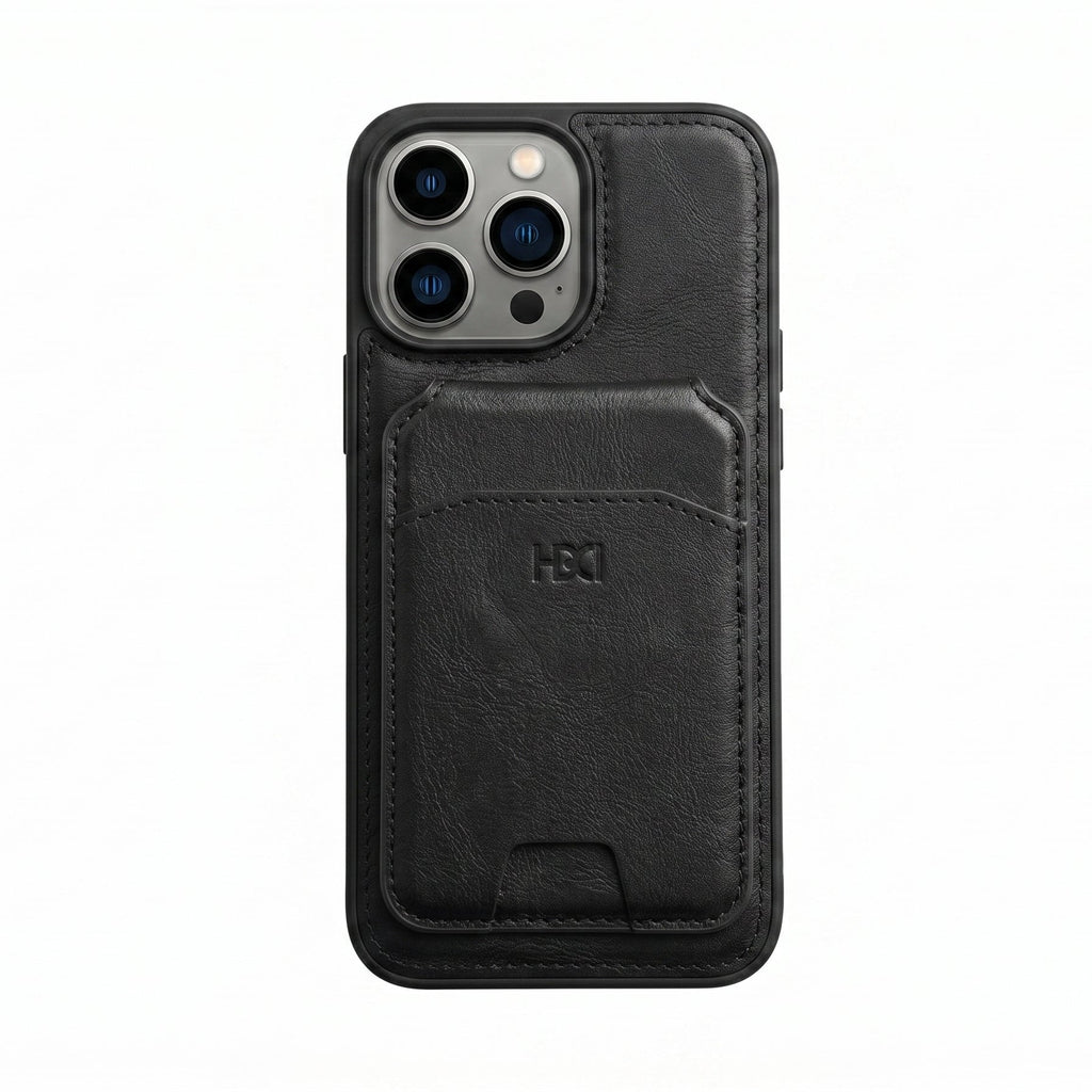 Leather case with wallet and Mag Safe