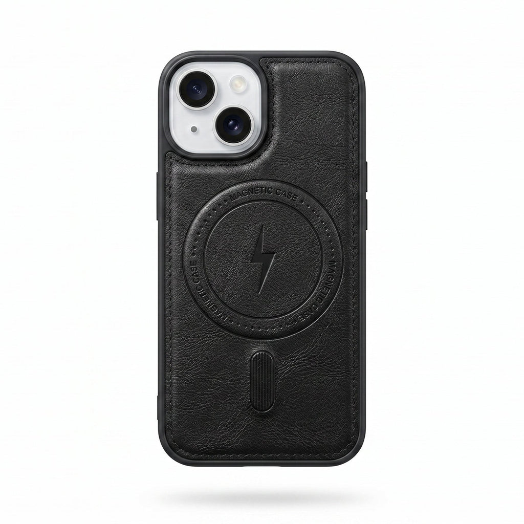 Leather case with wallet and Mag Safe