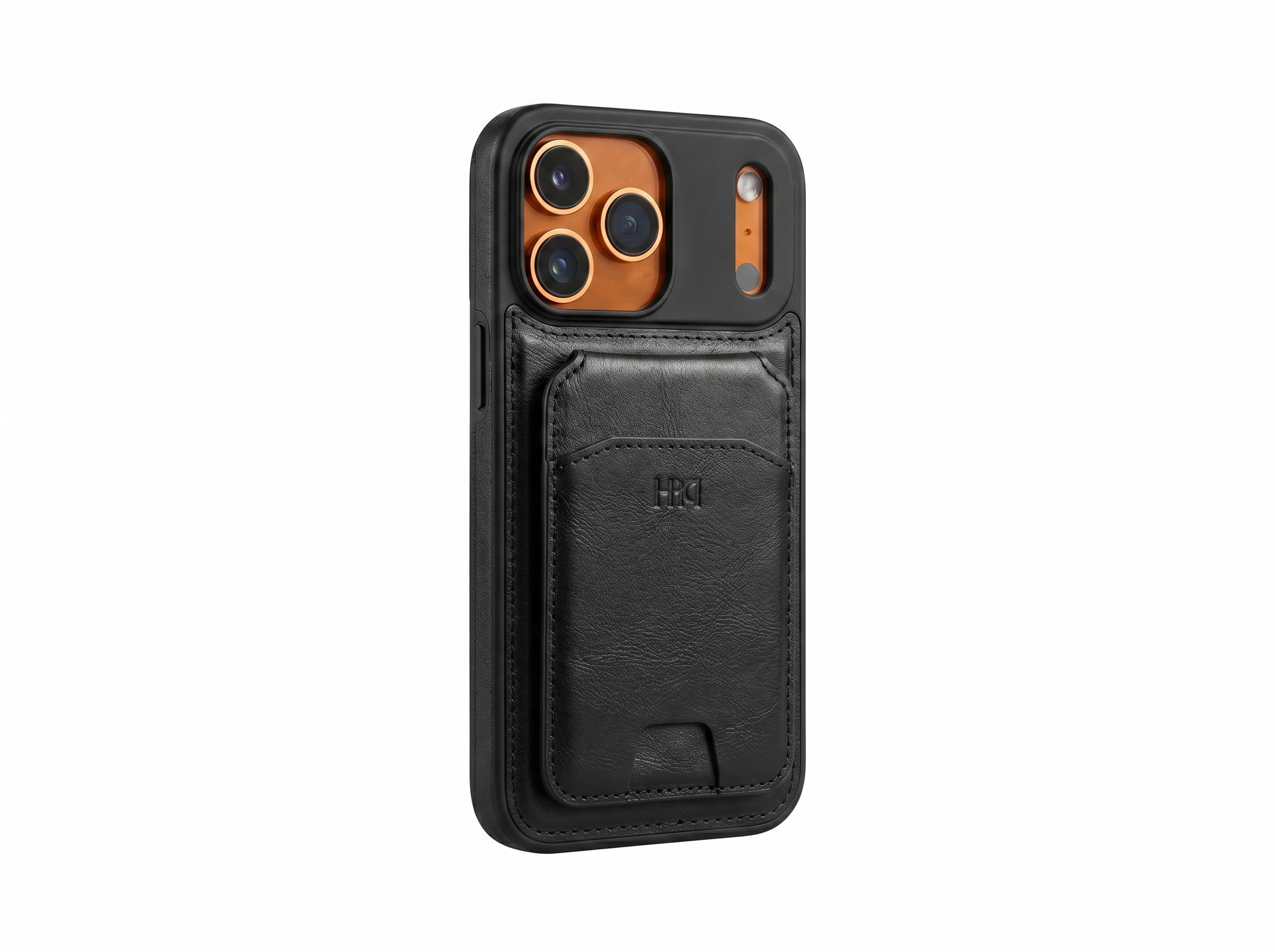 Leather case with wallet and Mag Safe