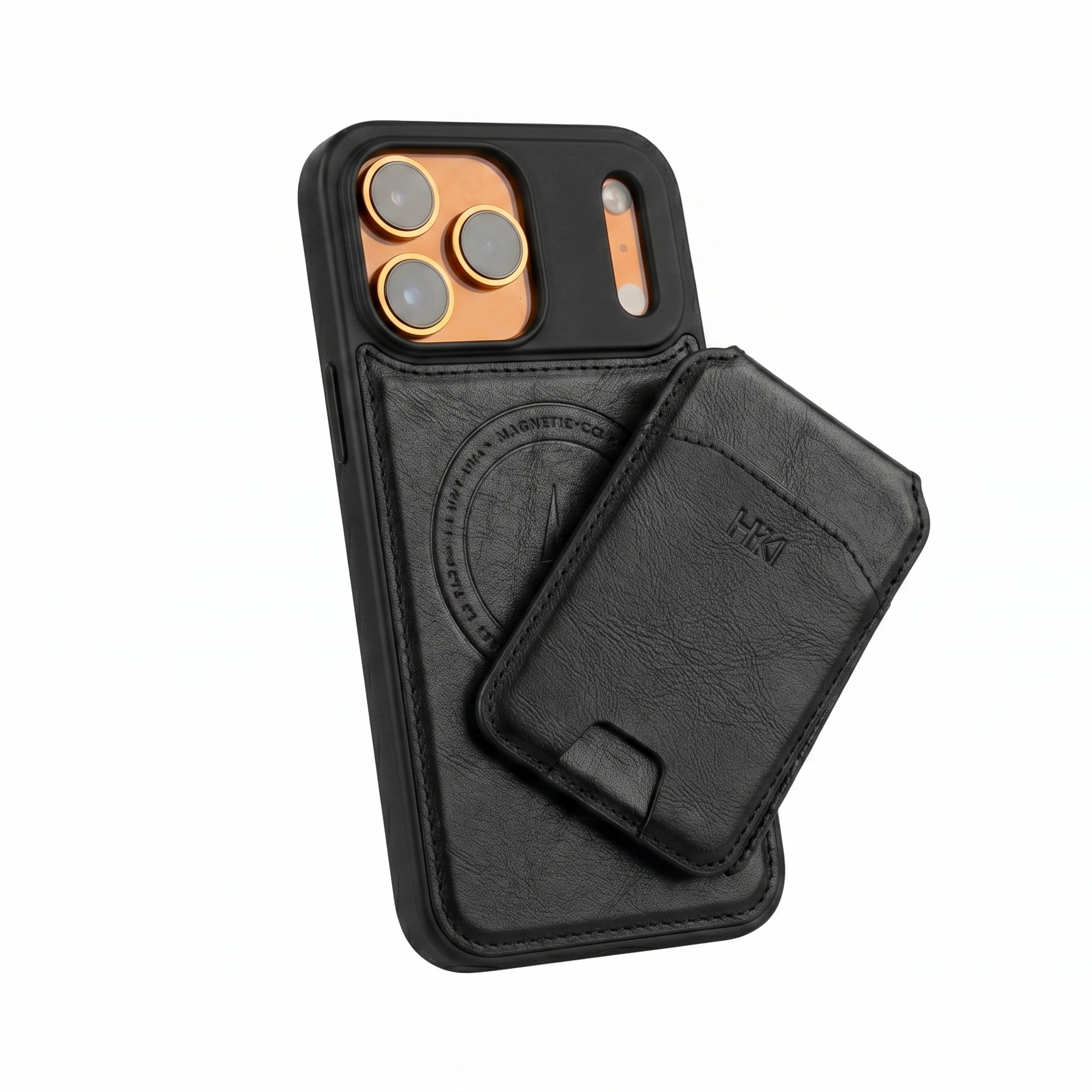 Leather case with wallet and Mag Safe