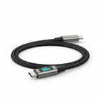 GREEN Type-C to Type-C Cable 65W with Digital Screen Black | 1 year warranty