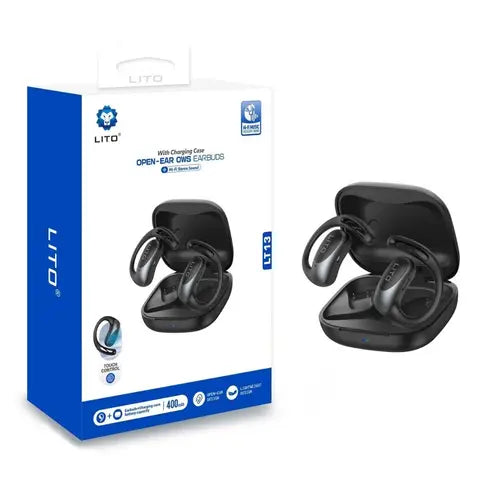 LITO LT13 Lightweight Wireless Open-Ear Earbuds (OWS)